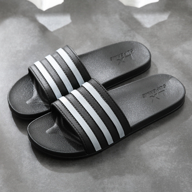 White Stripes Slippers