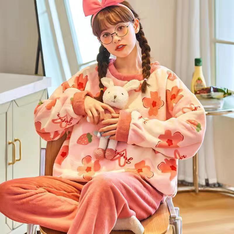 Cartoon Print Pajamas Sets