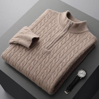 Woolen Half-high Collar Thickened Sweater