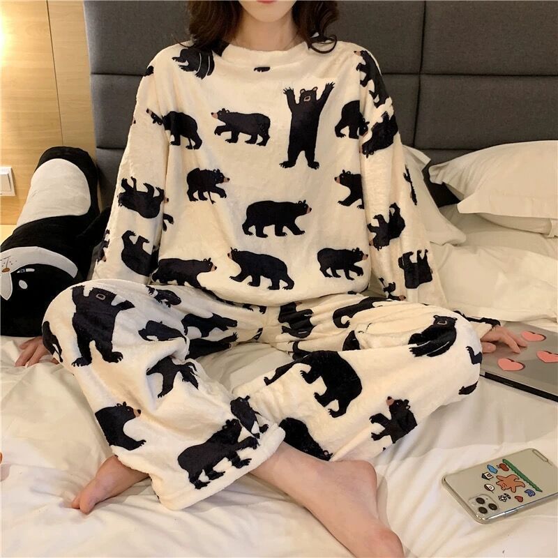 Cartoon Print Pajamas Sets