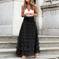 Mesh Tiered Skirt