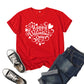 Love Print Short Sleeve T-shirt