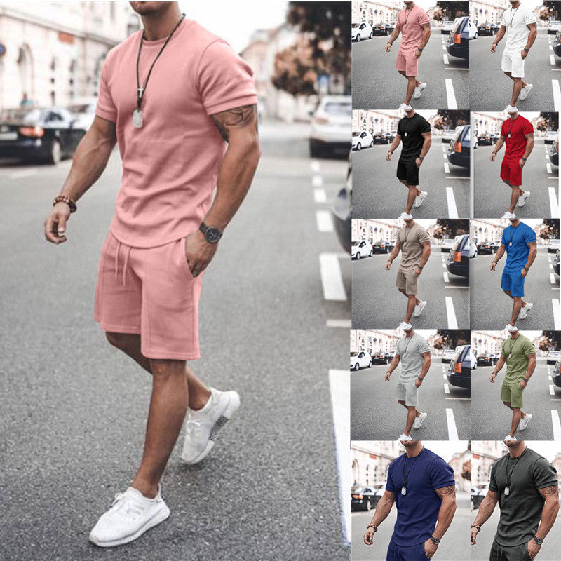 Short Sleeve Shorts Two-Piece suit