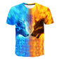 3d Digital Printing Wolf Short Sleeve T-shirt