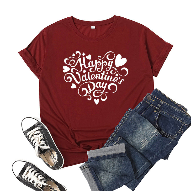 Love Print Short Sleeve T-shirt