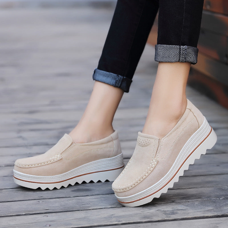 Thick-soled Flat Shoes