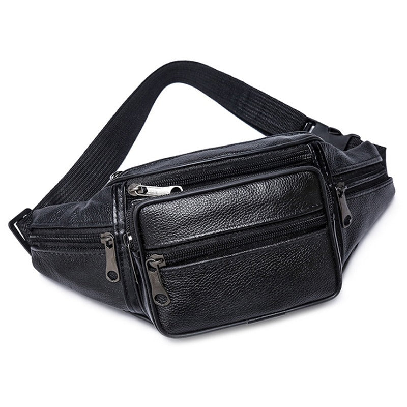 Top Layer Cowhide Waist Bag