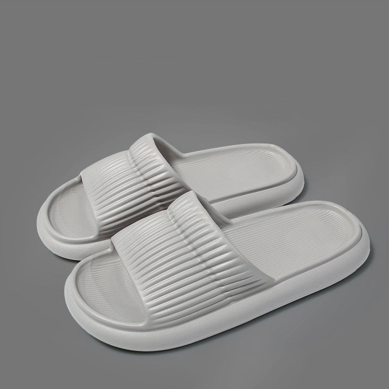 Solid Striped Design Home Slipper