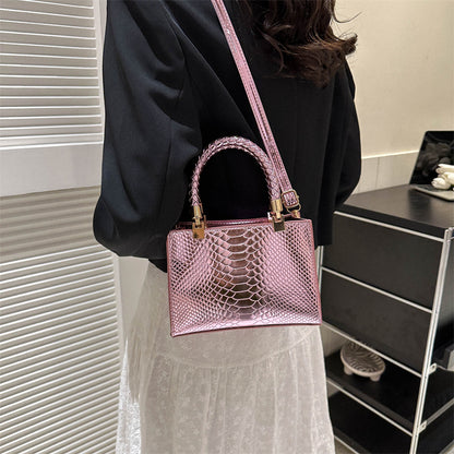 Snake Pattern Shoulder Bag