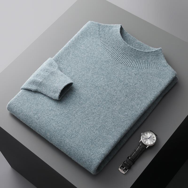 Half-collar Knitted Sweater