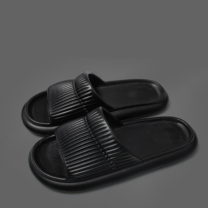 Solid Striped Design Home Slipper