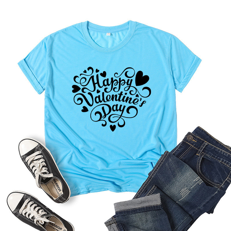 Love Print Short Sleeve T-shirt