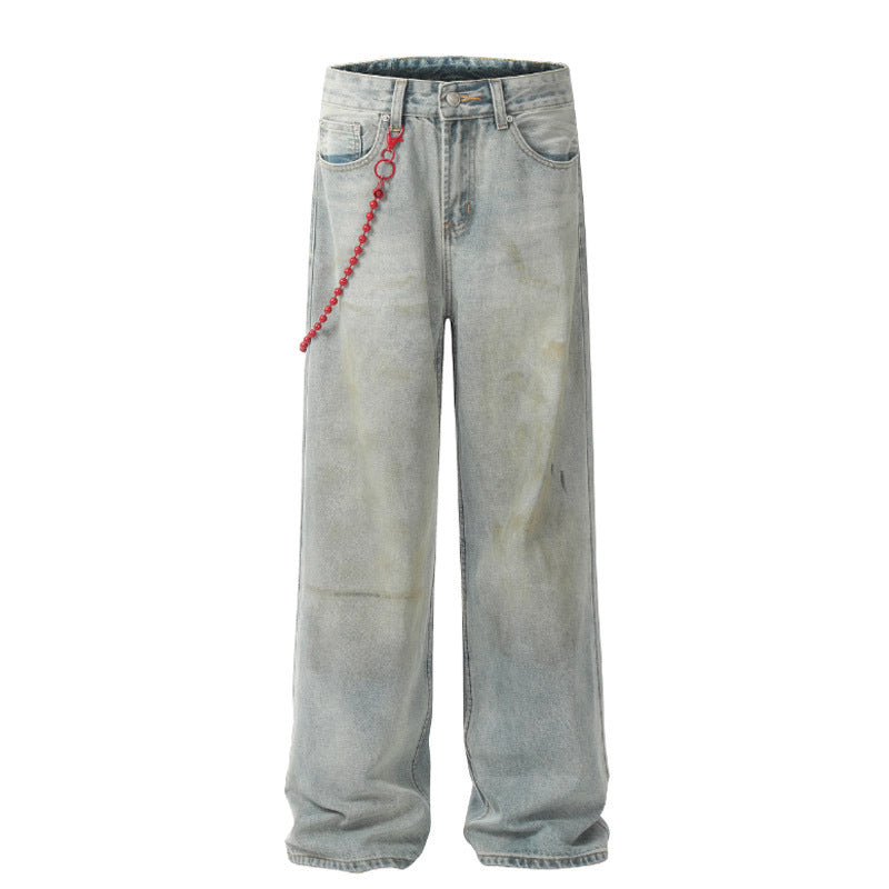 Special-interest Design Dirty Jeans