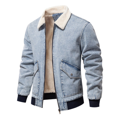 Plush Denim Jacket