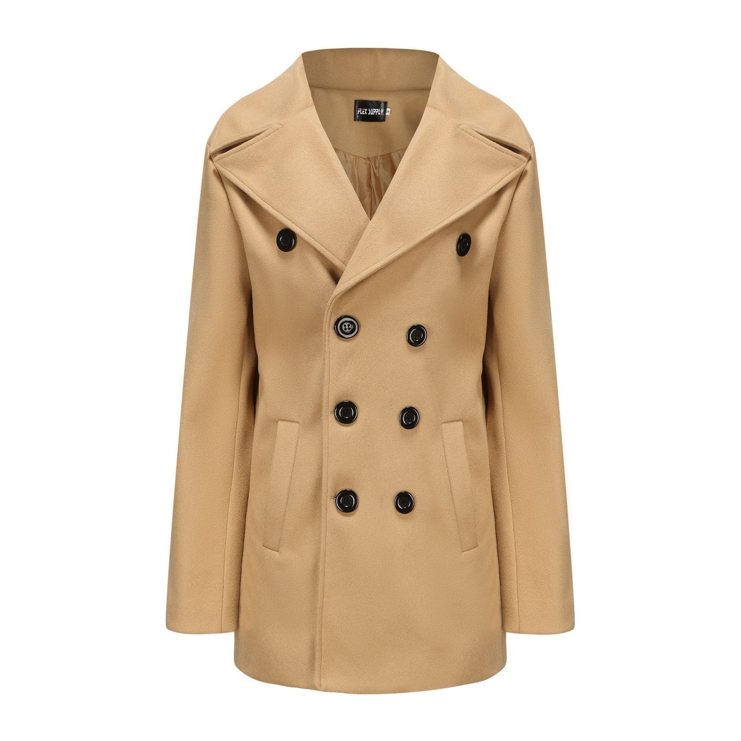 Long Sleeve Woolen Coat