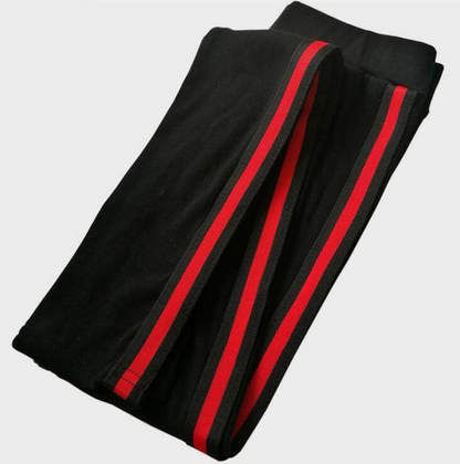 Side stripe sport versatile slim leggings