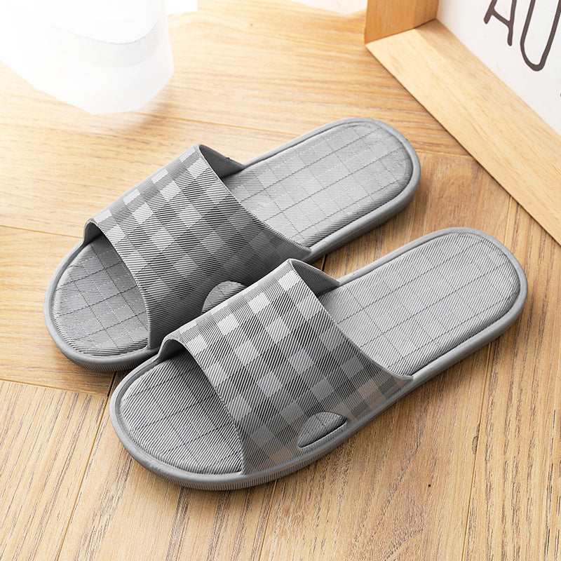 Cute Plaid Print Slippers