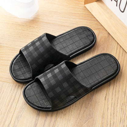 Cute Plaid Print Slippers