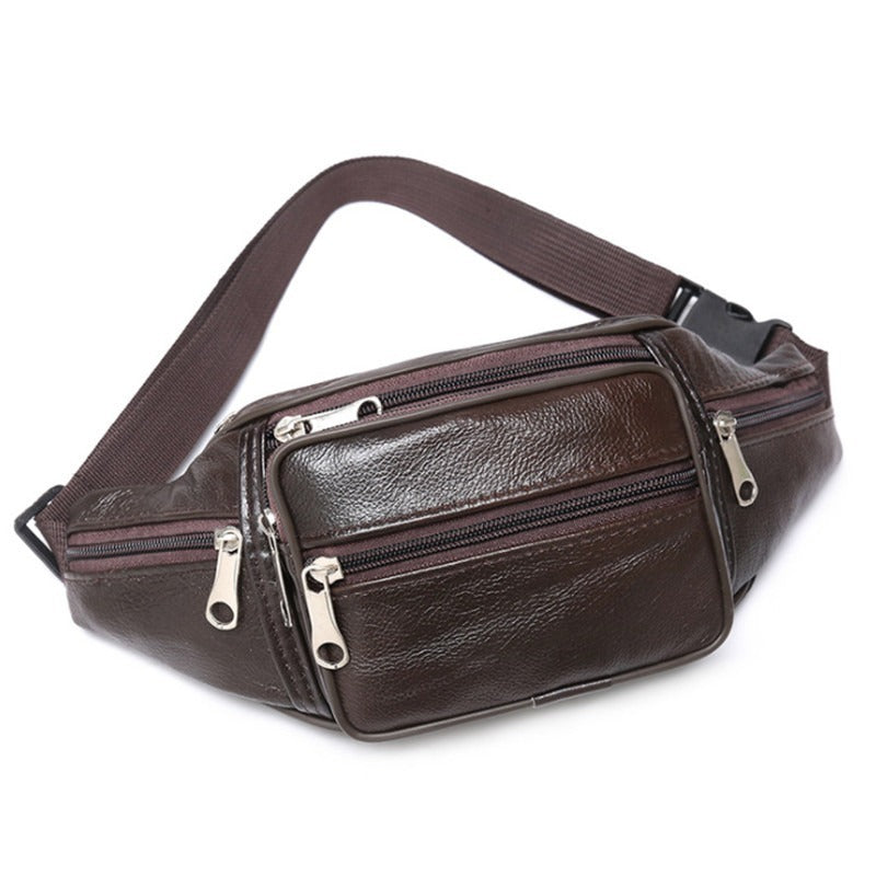 Top Layer Cowhide Waist Bag