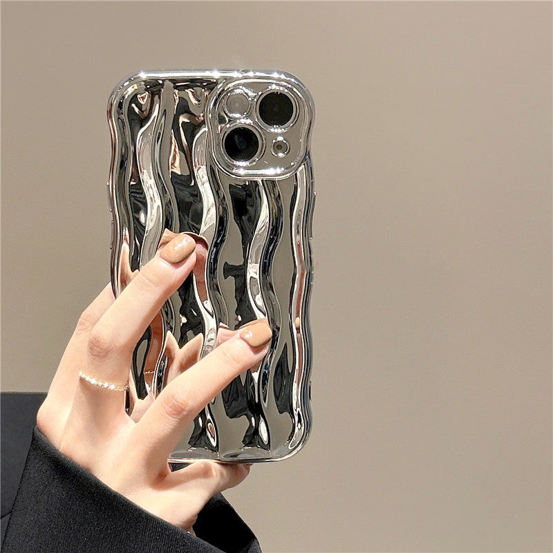 Solid-color Water Ripple Mobile Phone Case
