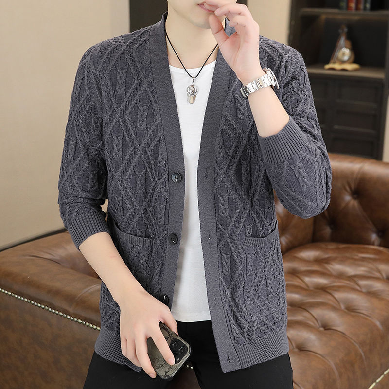 Trendy Color Cotton Knitwear Sweater