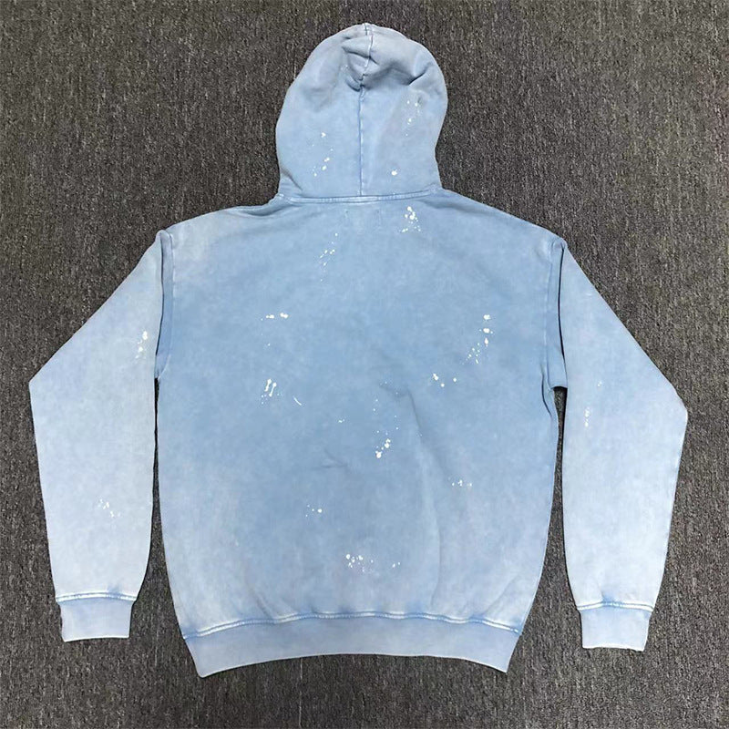 Washed Spray Paint Sweater