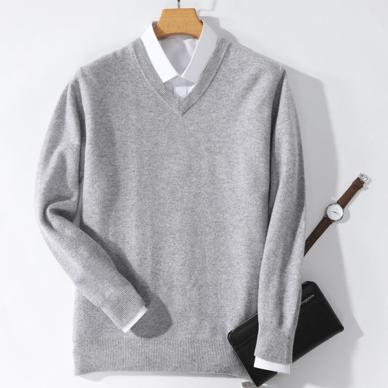 V-neck Long Sleeved  Sweater