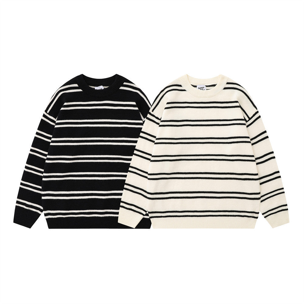 Striped Round Neck Sweater