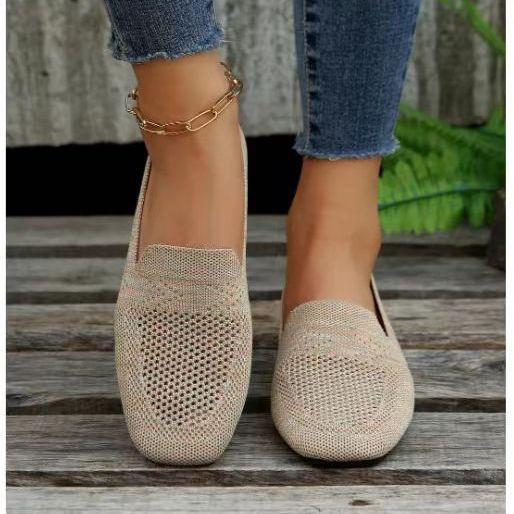 Square Toe Flat Bottom Shoes