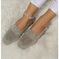 Square Toe Flat Bottom Shoes