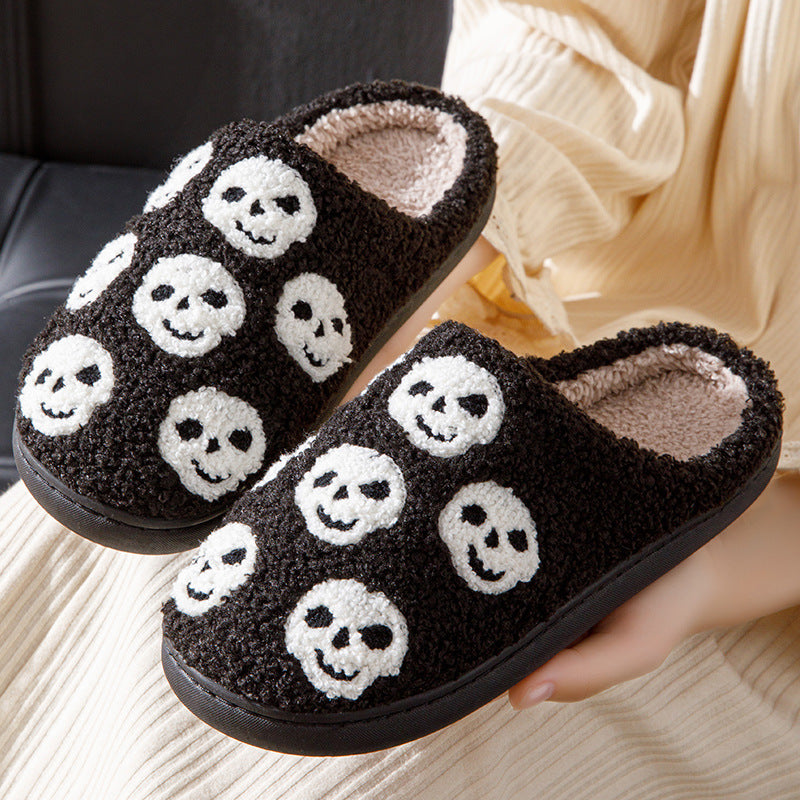 Pumpkin Printed Halloween Slippers