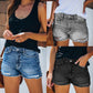 Hole Denim Shorts