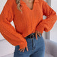 Long Sleeve Knitted Pullover Sweater