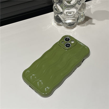 Solid-color Water Ripple Mobile Phone Case