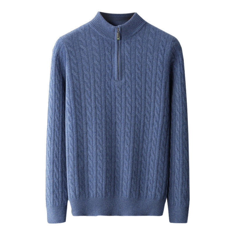 Woolen Half-high Collar Thickened Sweater