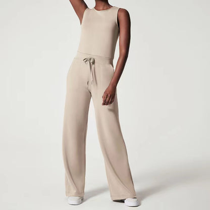 Solid Color Jumpsuit