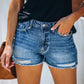 Hole Denim Shorts