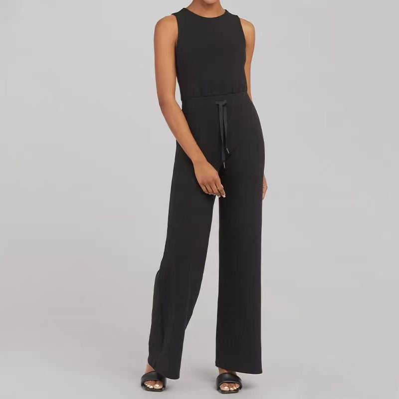 Solid Color Jumpsuit