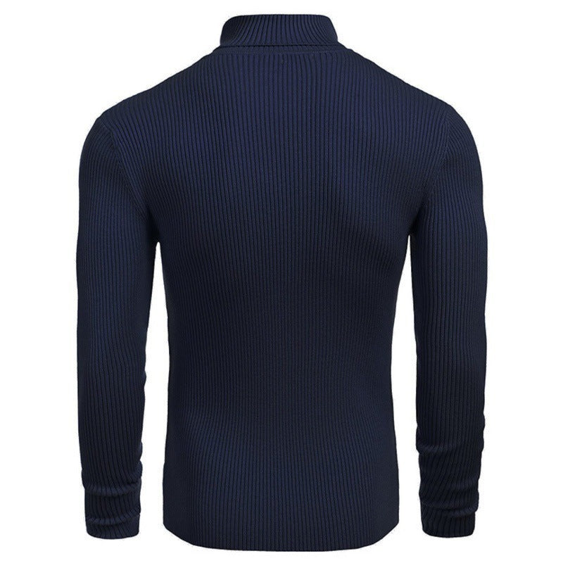 Slim-fit Turtleneck Long-sleeved Sweater