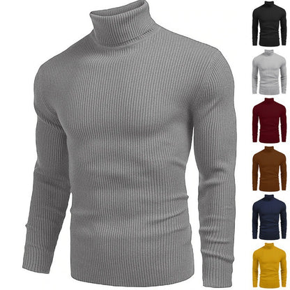 Slim-fit Turtleneck Long-sleeved Sweater