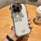 Glitter Astronaut Camera Stand Phone Case