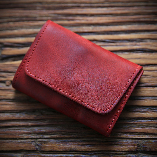 Cowhide Short Wallet