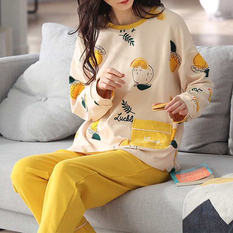 Loose Print Pajamas