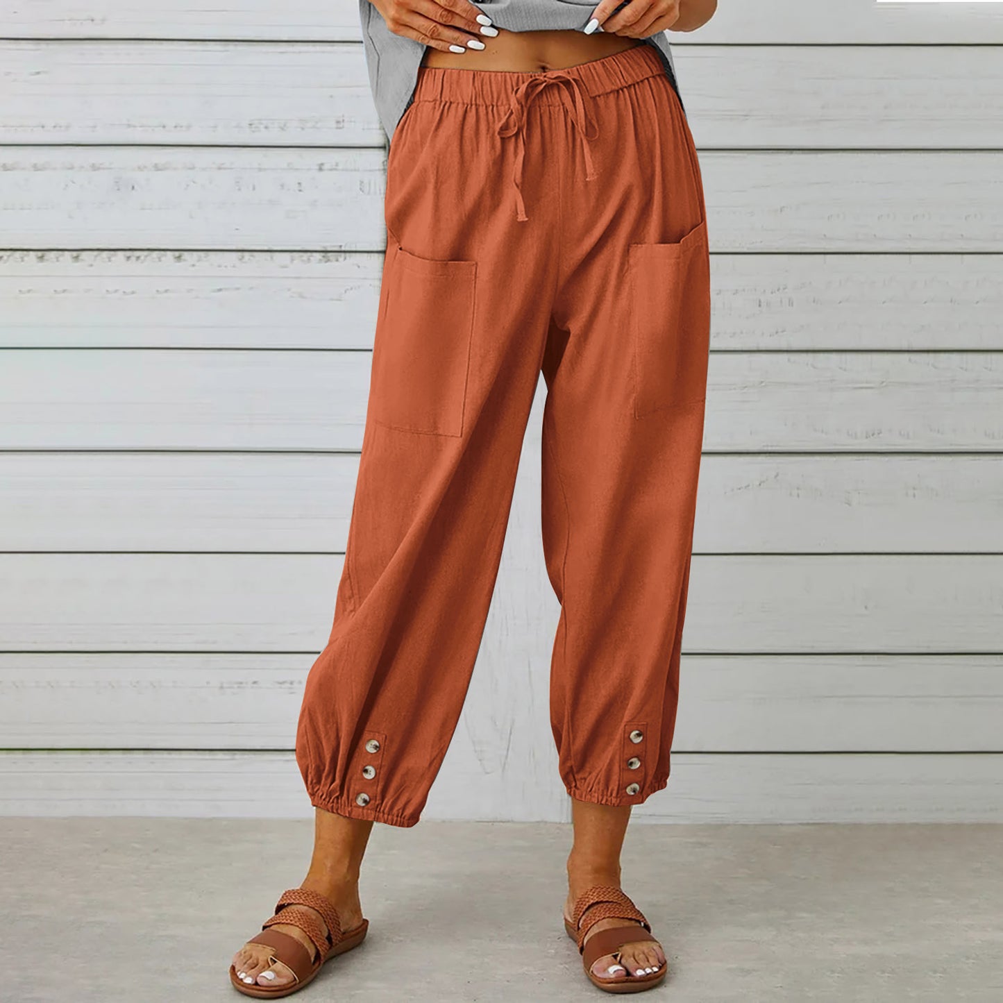 Drawstring Tie Pants