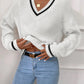 Casual Long Sleeve Striped Pullover Sweater