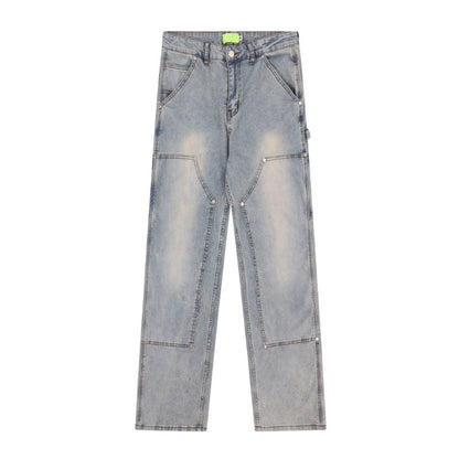 American High Street Washed Blue Jeans