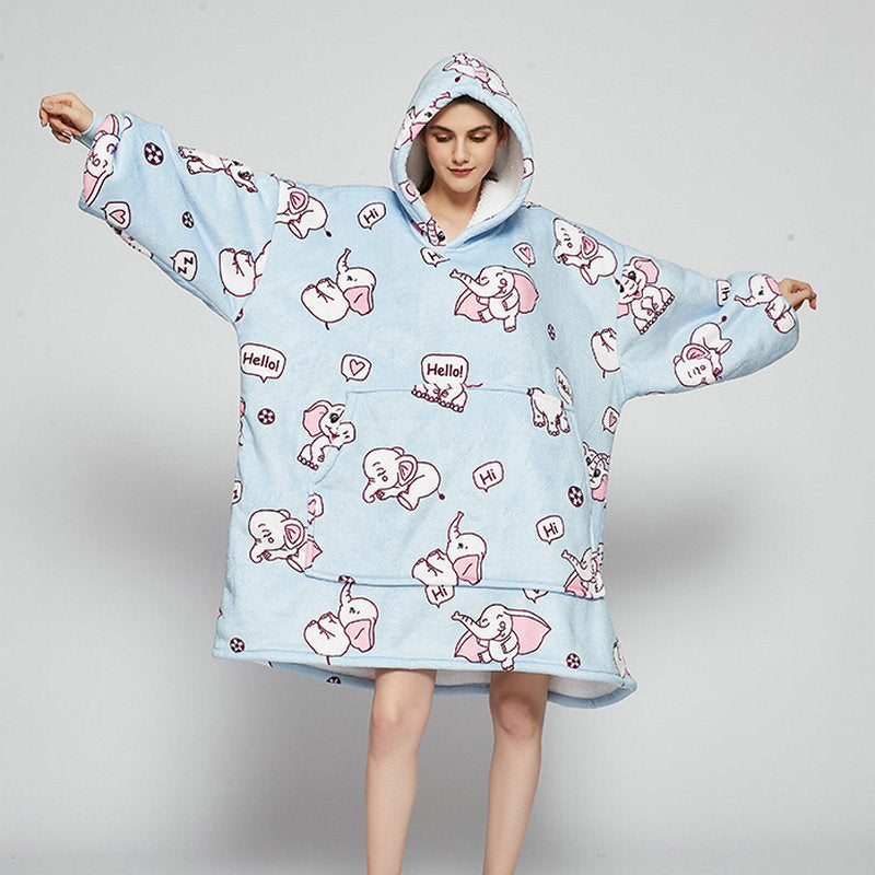 Ovesized Wearable Blanket Hoodie