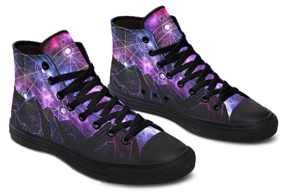 Printed Couple High-top Canvas Shoes