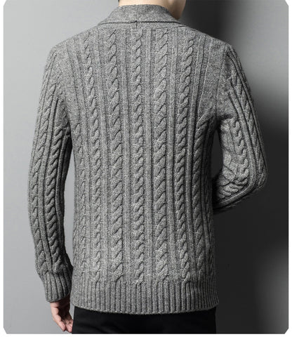 Jacquard Knitted Cardigan