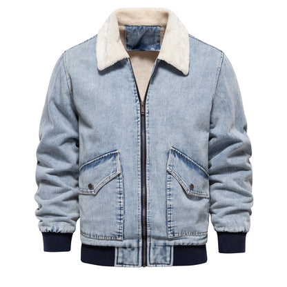 Plush Denim Jacket